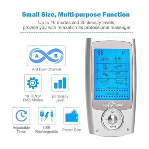 EasyHome Unidad TENS recargable estimulador muscular_2