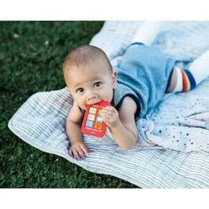 Silli Chews Mordedor rojo para bebé juguete de dentición_4