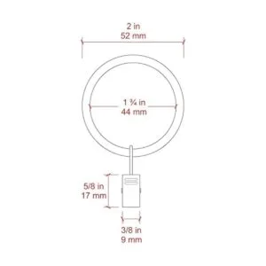 Ivilon Drapery Curtain Clip Rings Anillos para cortinas_2