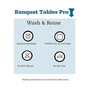 Banquet Tables Pro Mantel rectangular de elastano elástico_4