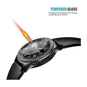 Akwox Protector de pantalla de vidrio templado Gear S3_4