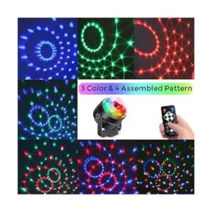 Luces de fiesta activadas por sonido con control remoto de_7