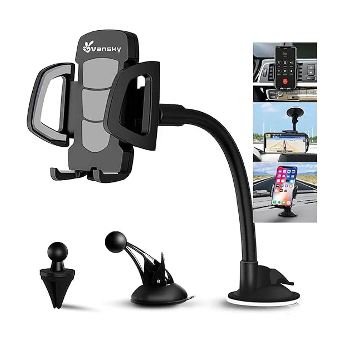 Montaje de teléfono para vehículo Vansky 3en1 soporte_1
