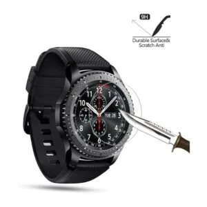 Akwox Protector de pantalla de vidrio templado Gear S3_3