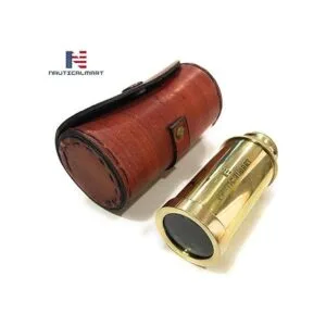 Telescopio de mano de latón macizo de 6 pulgadas vidrio_3