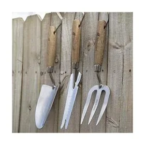 Acero inoxidable 3 piezas Jardín Juego de herramientas de_4