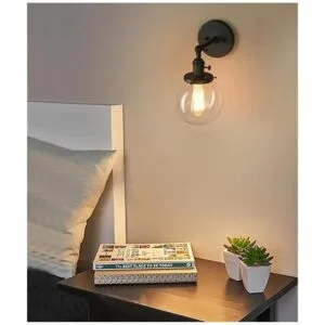 Pathson Aplique de pared industrial con pantalla redonda_3