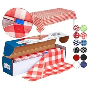 Mantel desechable rollo de mantel de plástico caja con_2