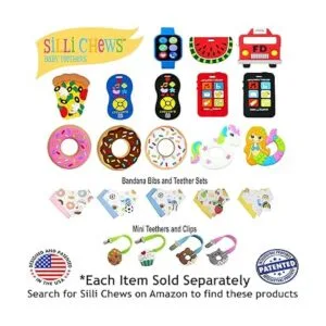 Silli Chews Mordedor rojo para bebé juguete de dentición_6