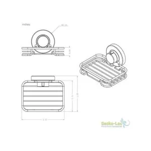 GeckoLoc Soporte para jabonera con ventosa para baño o_4