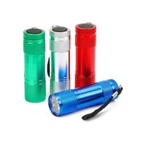 FASTPRO Juego de 4 linternas LED de aluminio con 12 pilas_1