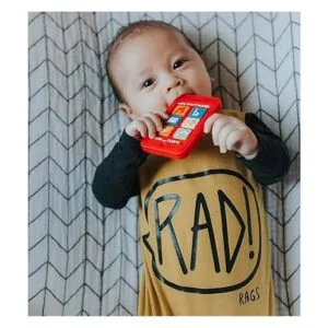 Silli Chews Mordedor rojo para bebé juguete de dentición_5