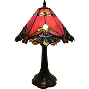 BIEYE L10021 Lámpara de mesa de cristal de color barroco_1