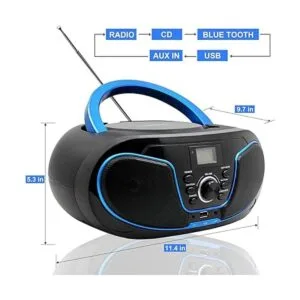 LONPOO CD estéreo Boombox sintonizador digital_3