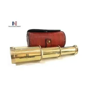 Telescopio de mano de latón macizo de 6 pulgadas vidrio_2