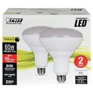 Feit Electric BR40 LED con una bombilla de base E26 media_2