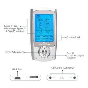 EasyHome Unidad TENS recargable estimulador muscular_3