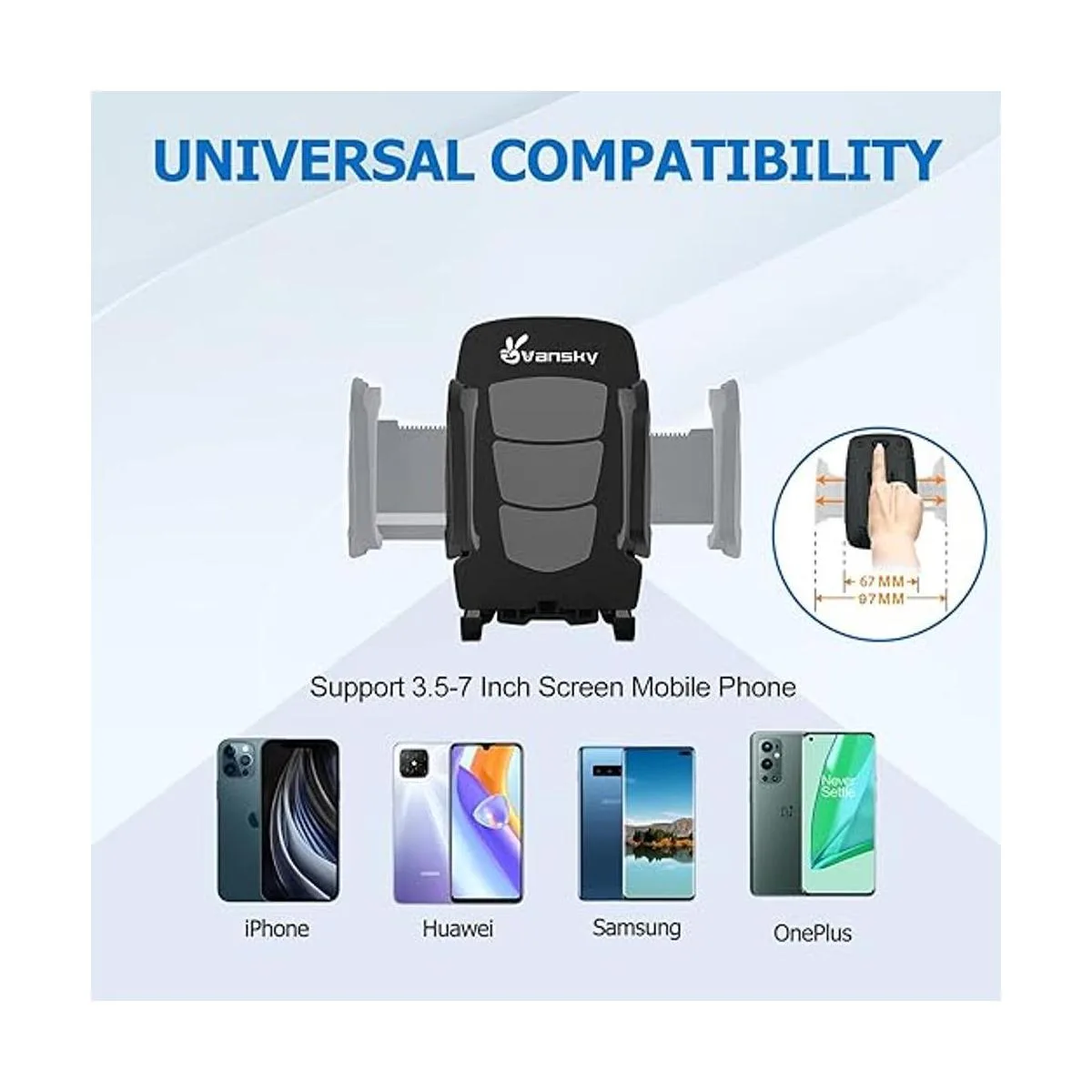 Montaje de teléfono para vehículo Vansky 3en1 soporte_4
