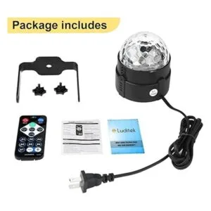 Luces de fiesta activadas por sonido con control remoto de_6