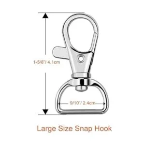 Paxcoo 100 ganchos para llavero con llaveros tamaño grande_4