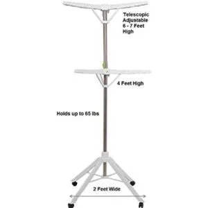 Ropa rack de secado alta capacidad 60 Prendas de vestir_3