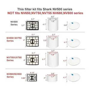 Colorfullife Juego para Shark Pro liftaway NV500 Filtro_2