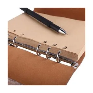 Diario Maleden de estilo vintage recargable de cuero_5