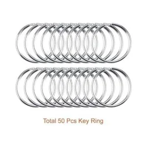 Paxcoo 100 ganchos para llavero con llaveros tamaño grande_3