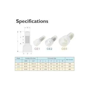 AIRIC Conector de crimpado de extremo cerrado 100pcs 1210_3