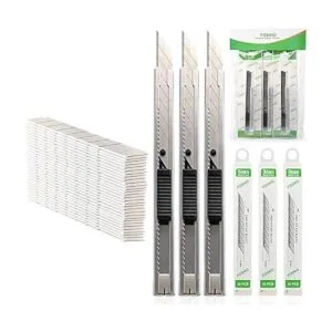 FOSHIO Cuchillo utilitario retráctil con hoja a presión de_1