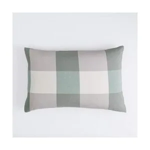 SUSYBAO Juego de funda de edredón a cuadros verdes tamaño_7