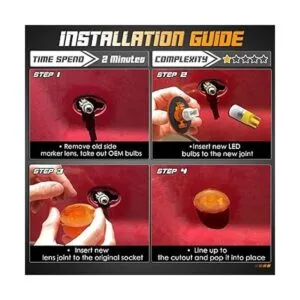 HERCOO Kit completo de luces de gálibo de guardafangos_3