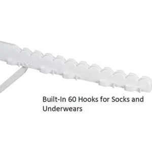 Ropa rack de secado alta capacidad 60 Prendas de vestir_4