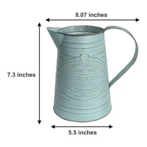 APSOONSELL Jarrón de metal estilo shabby chic para_6