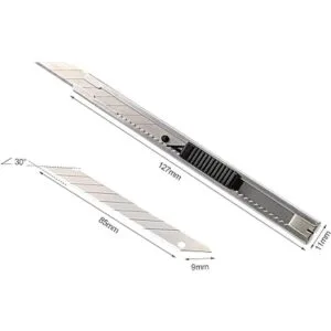 FOSHIO Cuchillo utilitario retráctil con hoja a presión de_3