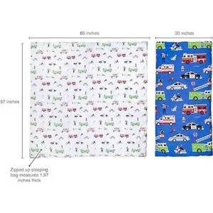 Saco de dormir verde oliva con funda de almohada talla_5