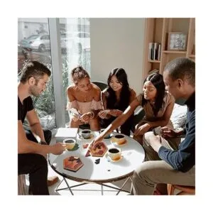 Kingzhuo Rompecabezas hexagonal de tangram de madera para_5