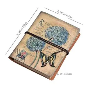 Diario Maleden de estilo vintage recargable de cuero_2