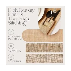 Caminos de mesa de arpillera 12 pulgadas de ancho x 30_3