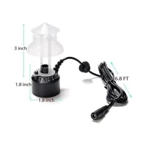 Fitnate máquina de niebla con 12 luces LED fuente de agua_4