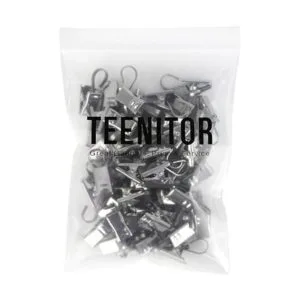 Teenitor clips para cortina de acero inoxidable con_7