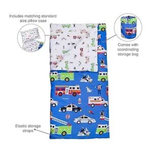 Saco de dormir verde oliva con funda de almohada talla_4