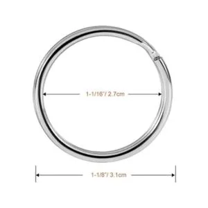 Paxcoo 100 ganchos para llavero con llaveros tamaño grande_5