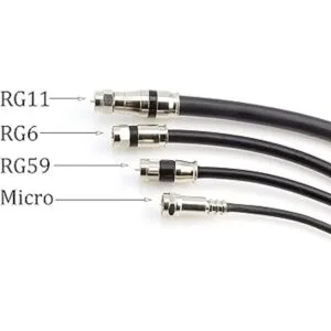 Cable coaxial de compresión Paquete de 10 Conector_2
