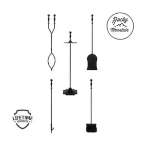 Rocky Mountain Goods Juego de 5 herramientas para chimenea_2