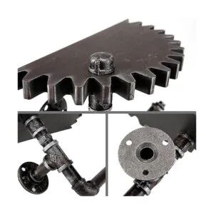 MyGift Steampunk Decor Estante flotante de pared estante_4