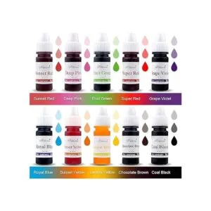 Ktdorns Set de creación de jabón 10 colores líquidos_3