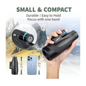 Gosky Titan Telescopio monocular de 12 x 50 pulgadas con_2