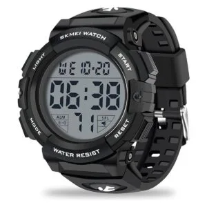 De hombres reloj deportivo militar cronómetro gran dial_1