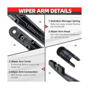 OTUAYAUTO Juego completo de brazo de limpiaparabrisas_2